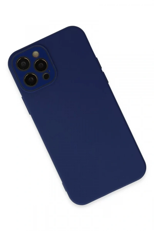 Apple iPhone 12 Pro Kılıf Lansman Glass Kapak - Sky Blue