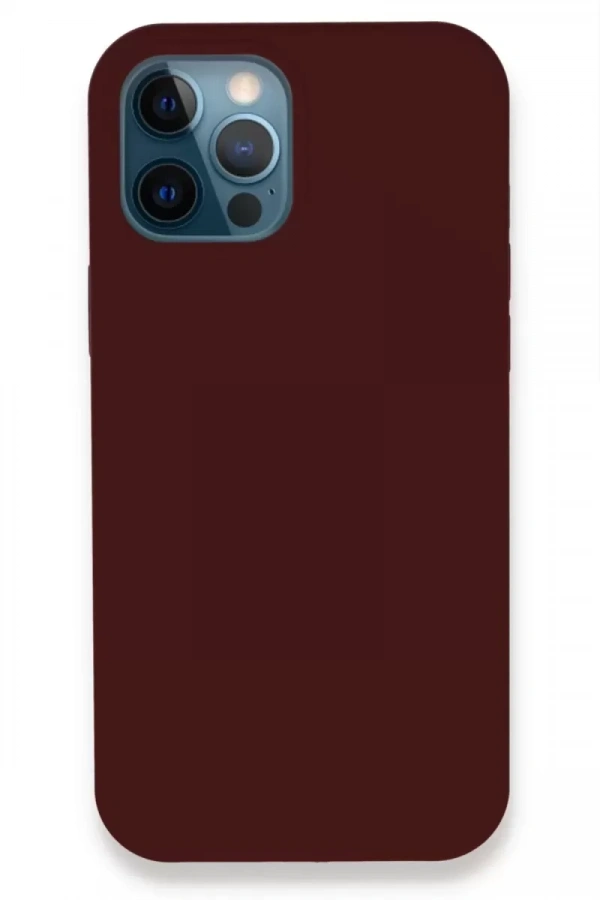 Apple iPhone 12 Pro Kılıf Lansman Legant Silikon - Bordo
