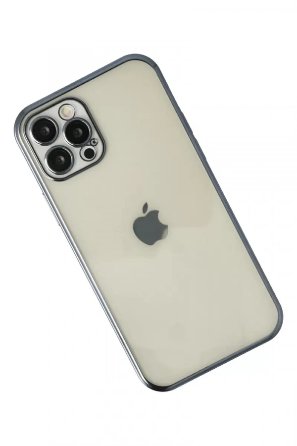 Apple iPhone 12 Pro Kılıf Lensli Silikon - Lacivert