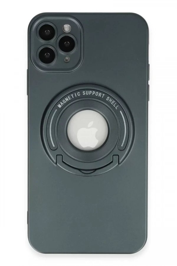 Apple iPhone 12 Pro Kılıf Lukka Magneticsafe Kapak - Koyu Yeşil