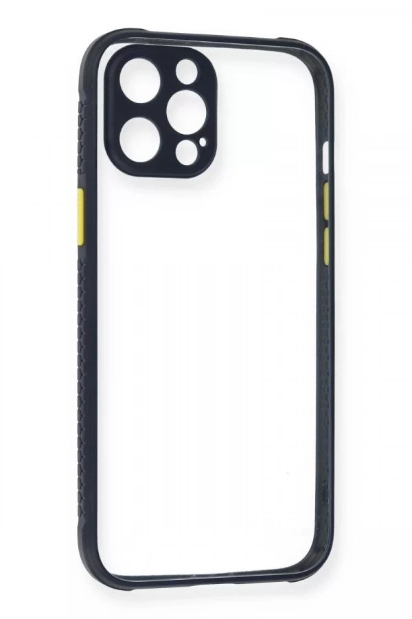 Apple iPhone 12 Pro Kılıf Miami Şeffaf Silikon - Lacivert