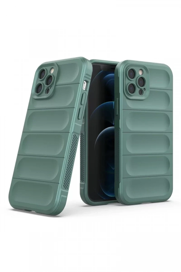 Apple iPhone 12 Pro Kılıf Optimum Silikon - Koyu Yeşil