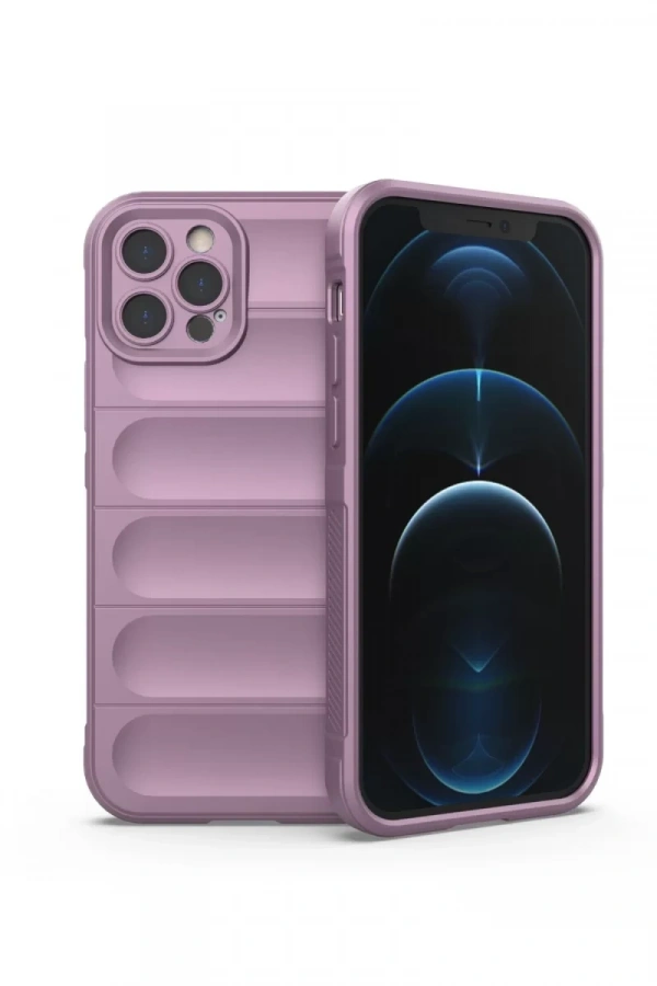 Apple iPhone 12 Pro Kılıf Optimum Silikon - Mor