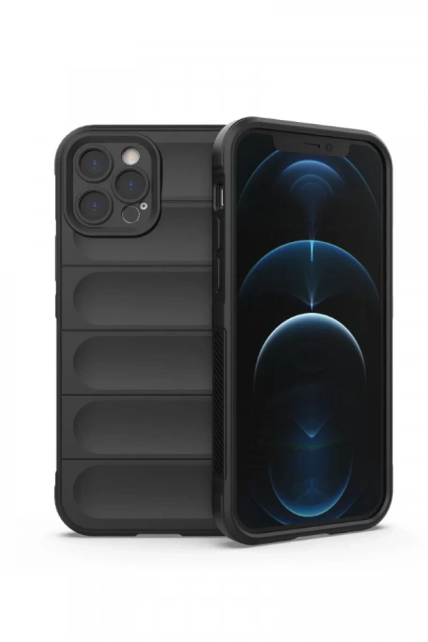 Apple iPhone 12 Pro Kılıf Optimum Silikon - Siyah