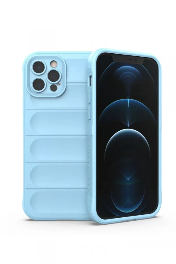 Apple iPhone 12 Pro Kılıf Optimum Silikon - Sky Blue