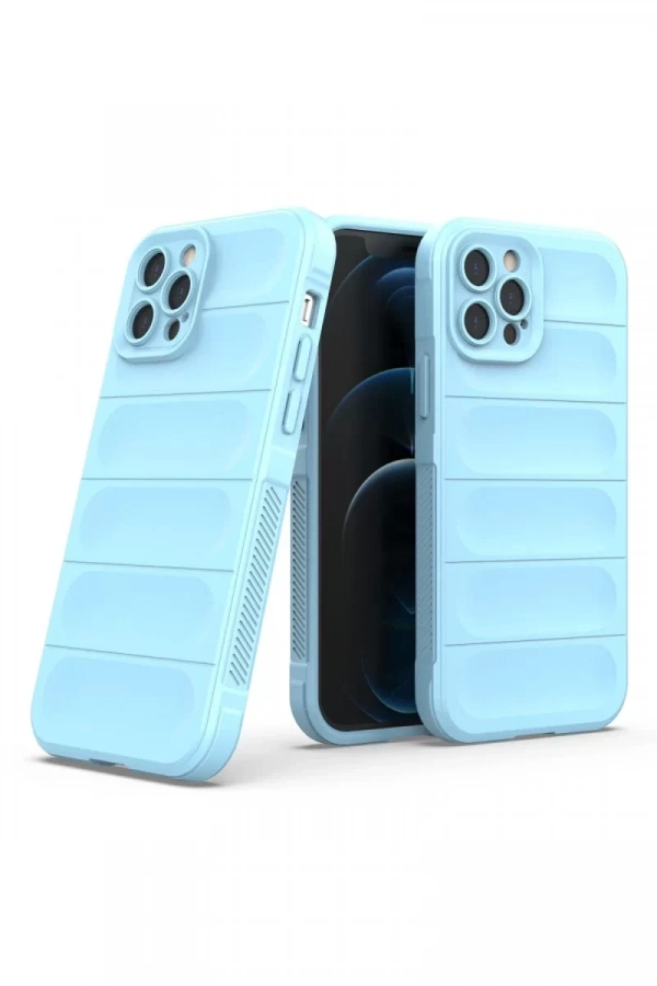 Apple iPhone 12 Pro Kılıf Optimum Silikon - Sky Blue