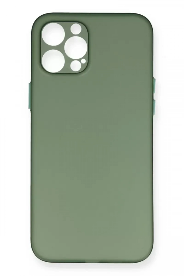 Apple iPhone 12 Pro Kılıf PP Ultra İnce Kapak - Yeşil