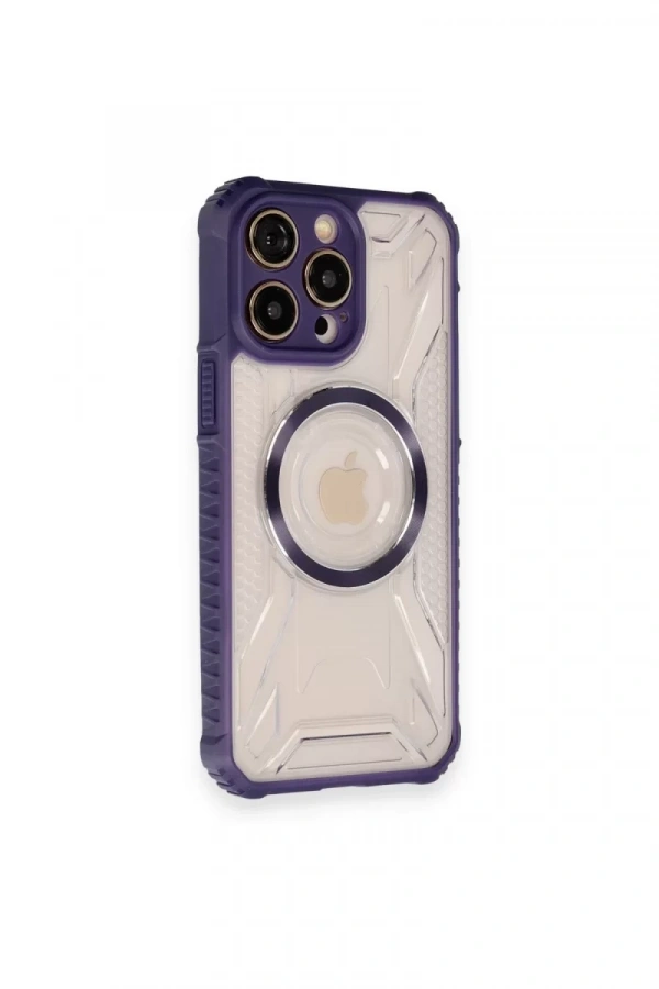 Apple iPhone 12 Pro Kılıf Prag Magneticsafe Kapak - Derin Mor