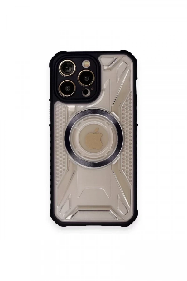 Apple iPhone 12 Pro Kılıf Prag Magneticsafe Kapak - Siyah