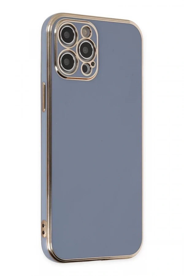 Apple iPhone 12 Pro Kılıf Volet Silikon - Mavi
