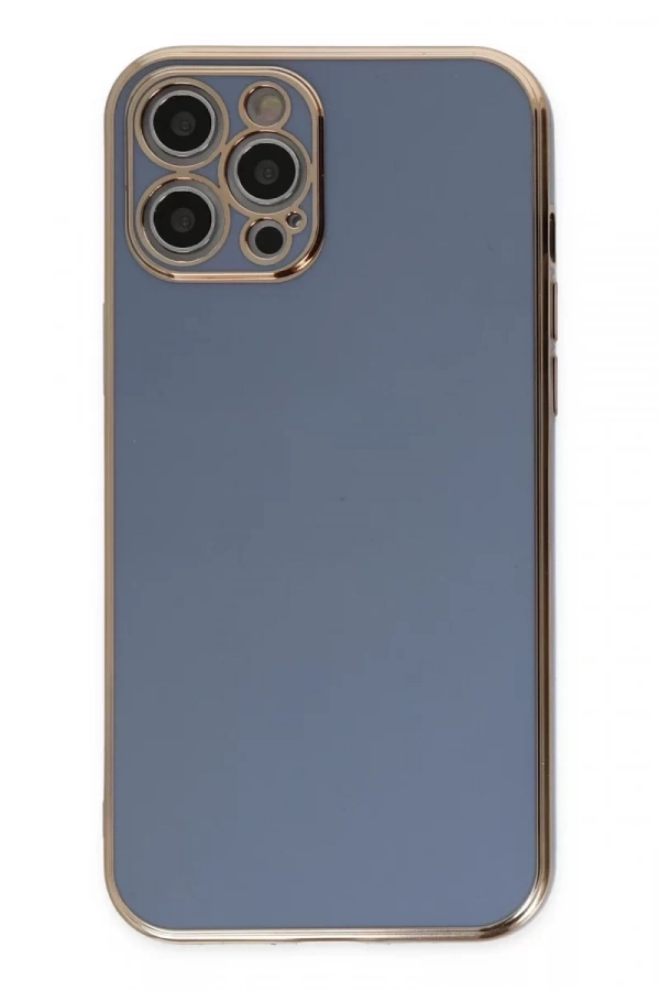 Apple iPhone 12 Pro Kılıf Volet Silikon - Mavi