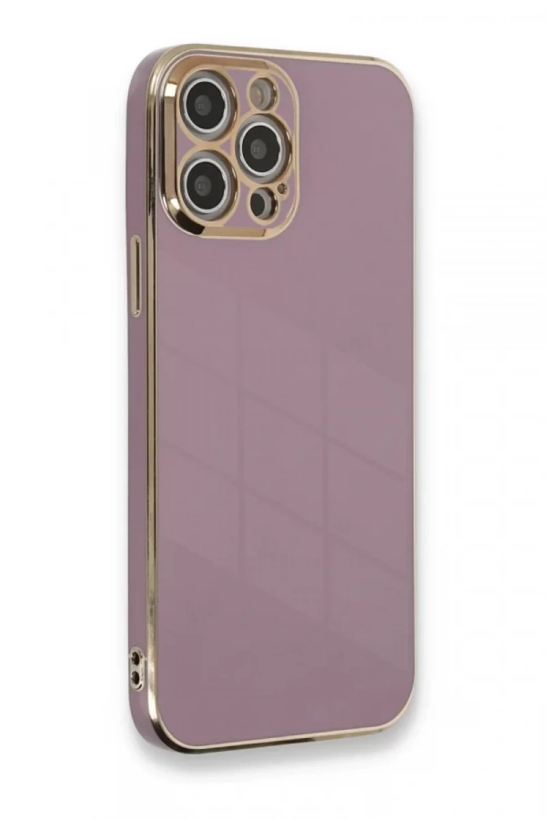Apple iPhone 12 Pro Kılıf Volet Silikon - Mor