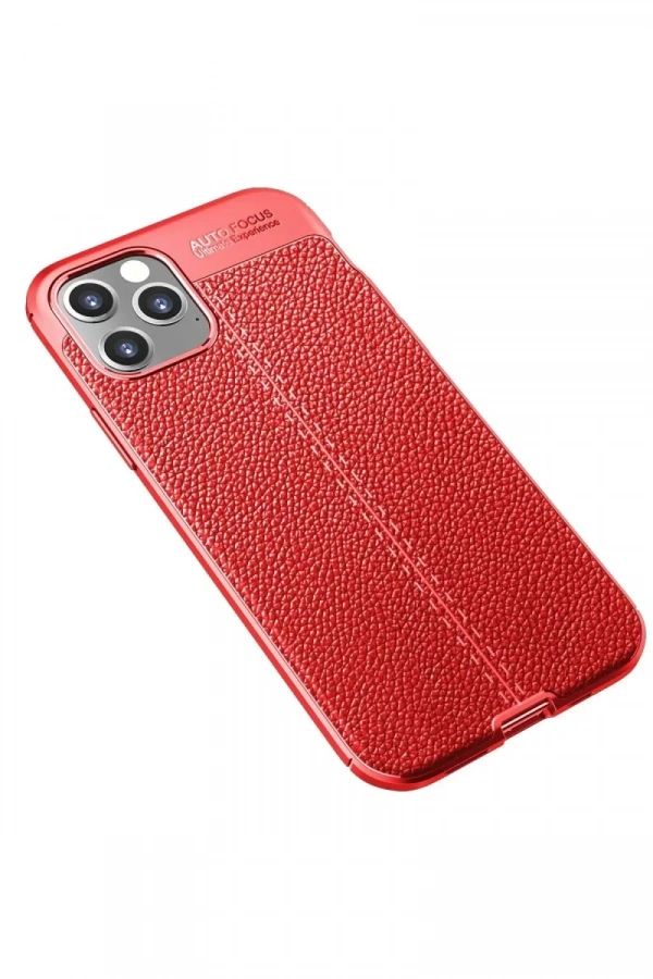 Apple iPhone 12 Pro Max Kılıf Auto Focus Kapak - Kırmızı