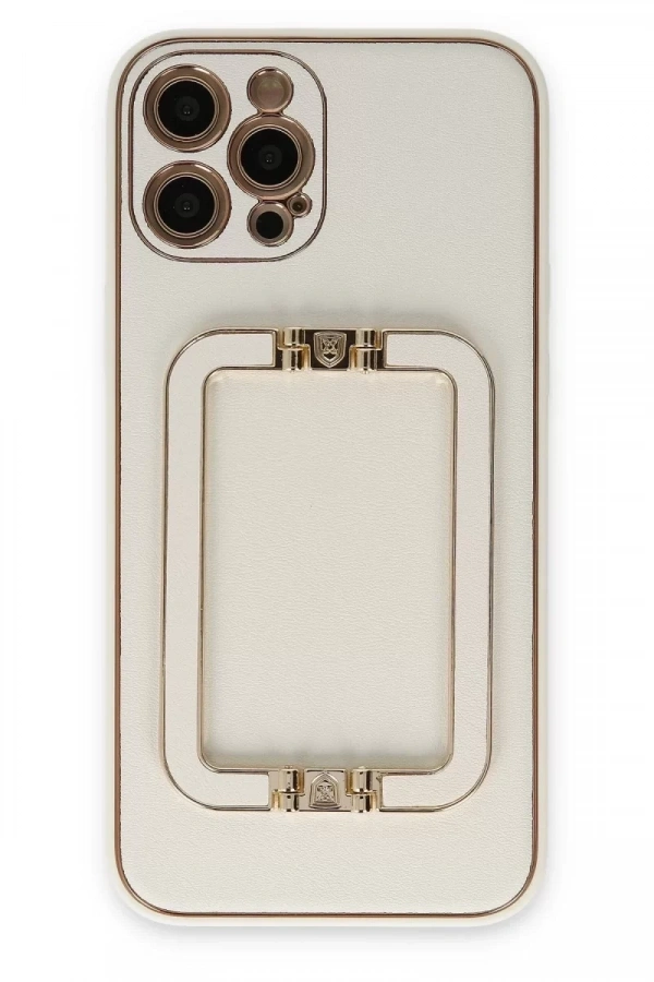 Apple iPhone 12 Pro Max Kılıf Coco Elit Kapak - Beyaz