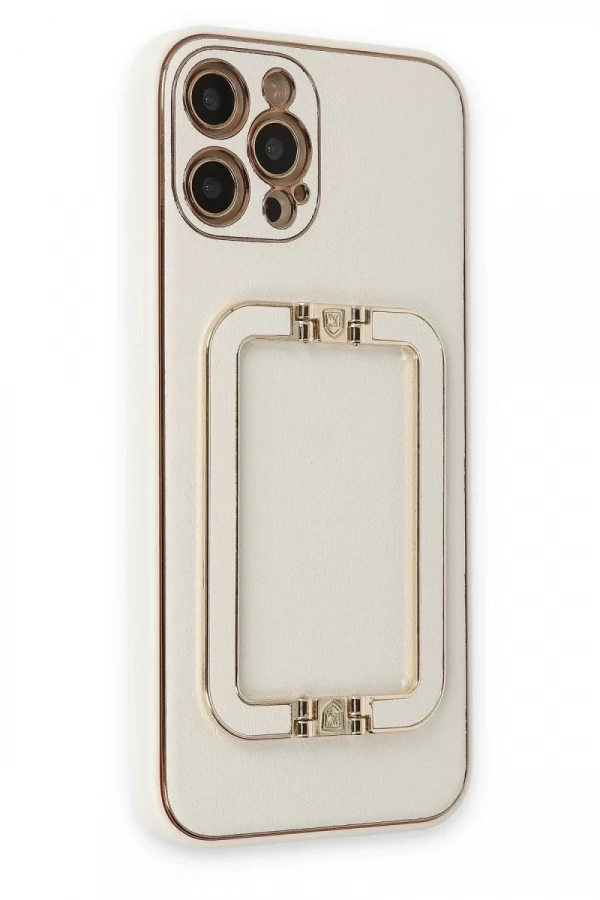 Apple iPhone 12 Pro Max Kılıf Coco Elit Kapak - Beyaz