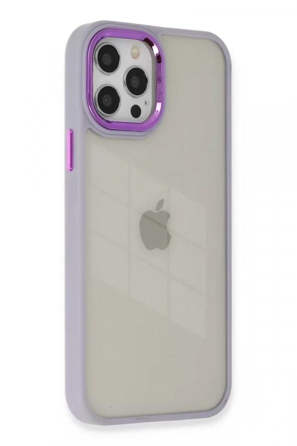 Apple iPhone 12 Pro Max Kılıf Dora Kapak - Lila