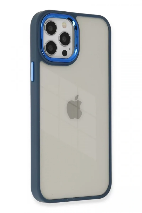 Apple iPhone 12 Pro Max Kılıf Dora Kapak - Mavi