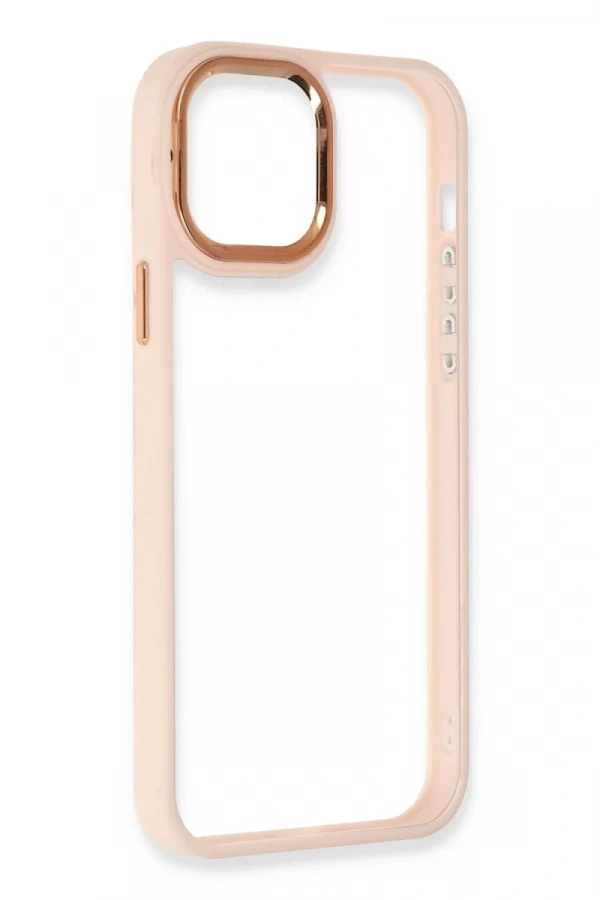 Apple iPhone 12 Pro Max Kılıf Dora Kapak - Pudra