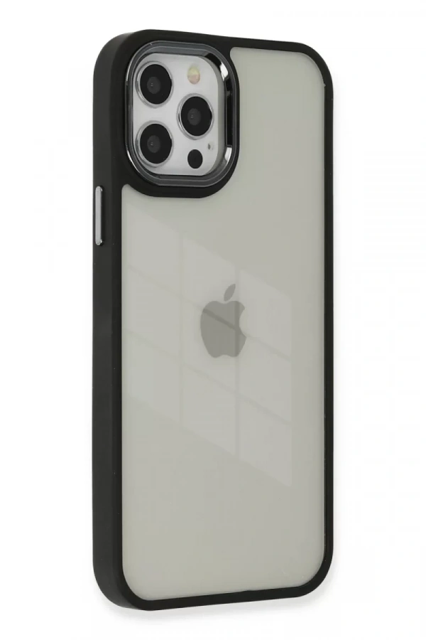 Apple iPhone 12 Pro Max Kılıf Dora Kapak - Siyah