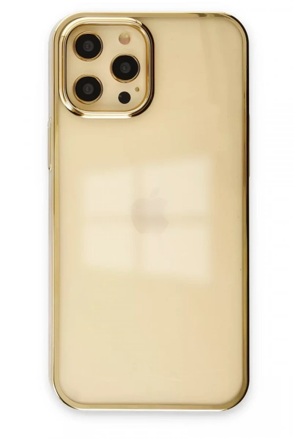 Apple iPhone 12 Pro Max Kılıf Element Silikon - Gold