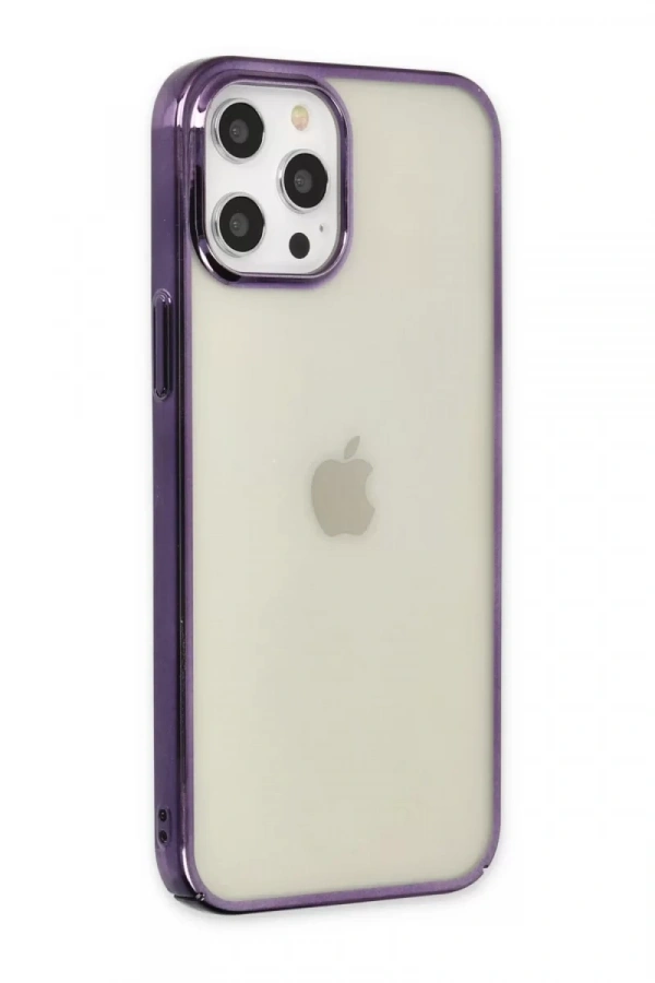 Apple iPhone 12 Pro Max Kılıf Element Silikon - Mor