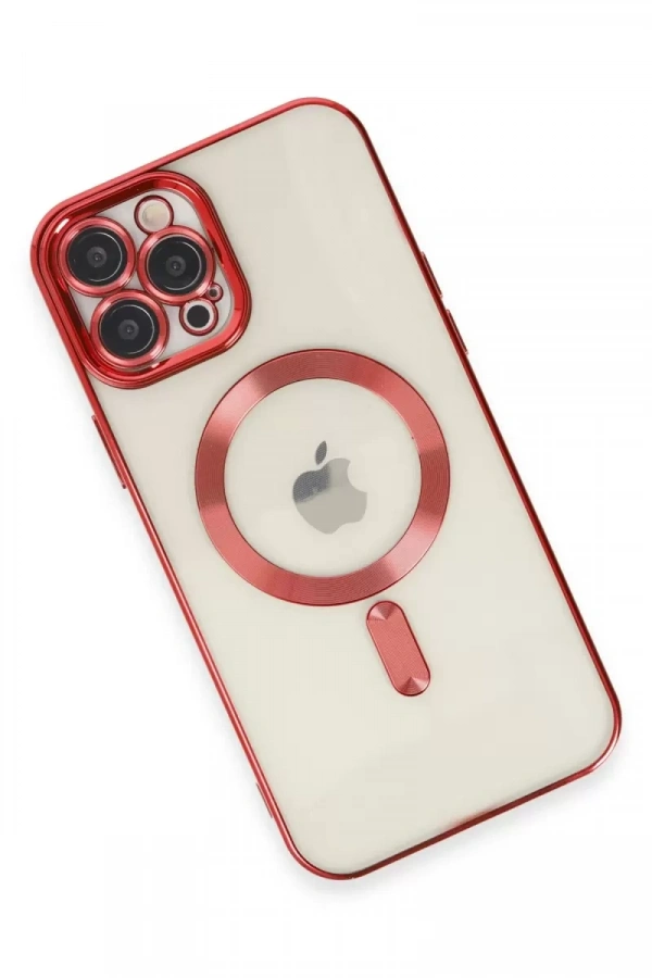 Apple iPhone 12 Pro Max Kılıf Kross Magneticsafe Kapak - Kırmızı