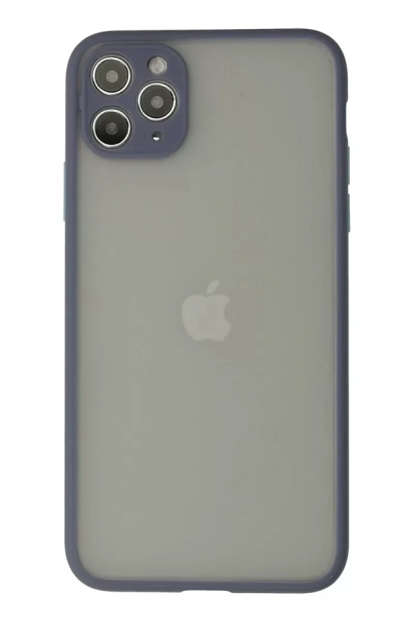 Apple iPhone 12 Pro Max Kılıf Montreal Silikon Kapak - Gri