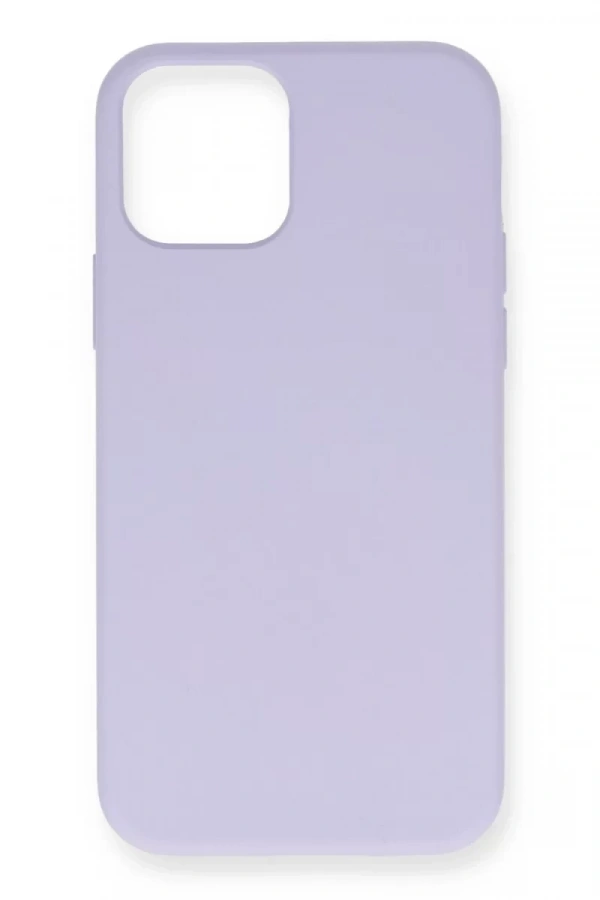 Apple iPhone 12 Pro Max Kılıf Nano içi Kadife Silikon- Lila