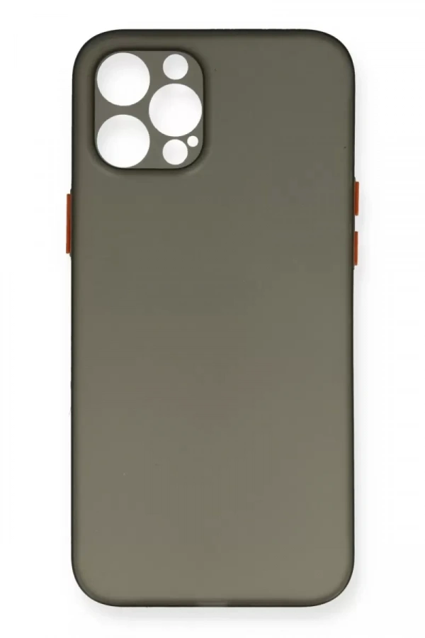 Apple iPhone 12 Pro Max Kılıf PP Ultra İnce Kapak - Gri