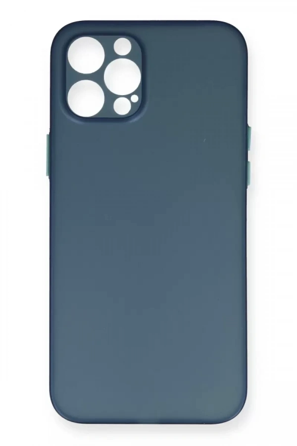 Apple iPhone 12 Pro Max Kılıf PP Ultra İnce Kapak - Mavi