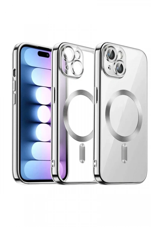 Apple iPhone 13 Kılıf Kross Magneticsafe Kapak - Titan Gri