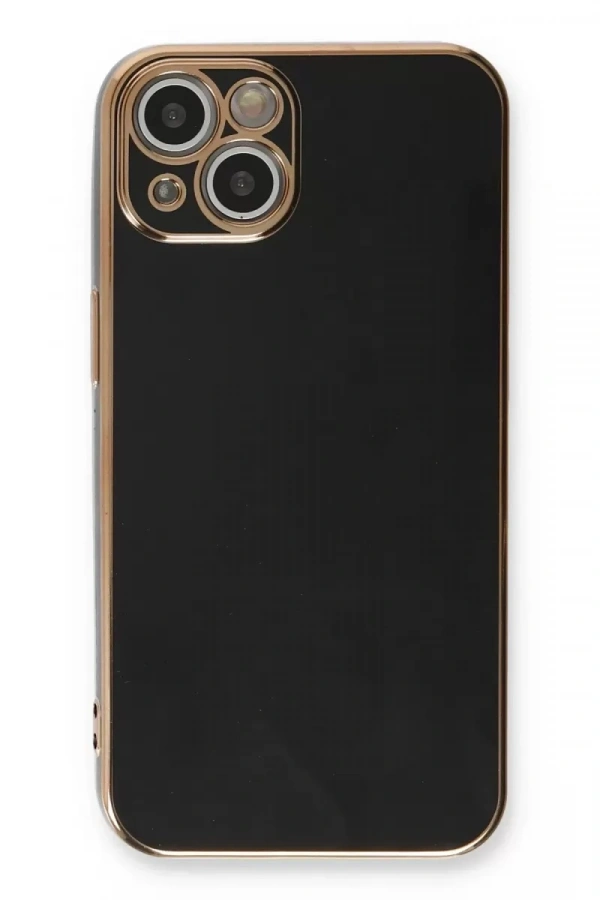 Apple iPhone 13 Kılıf Volet Silikon - Siyah