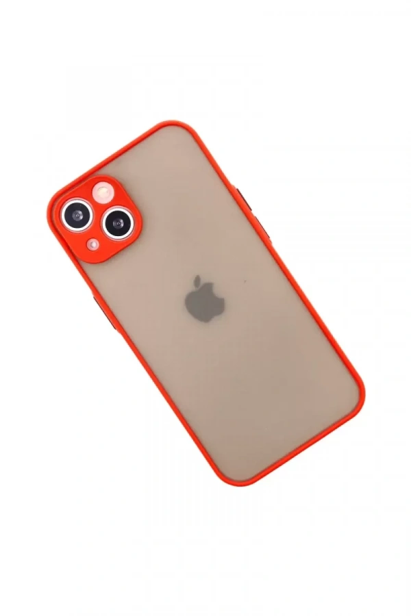 Apple iPhone 13 Mini Kılıf Montreal Silikon Kapak - Kırmızı