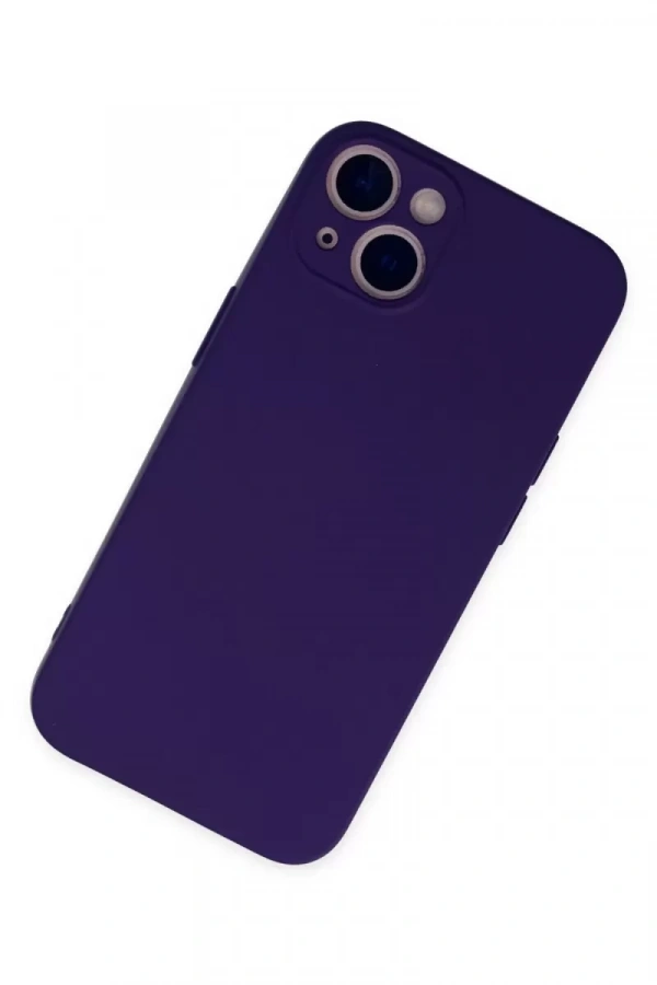 Apple iPhone 13 Mini Kılıf Nano içi Kadife Silikon - Mor