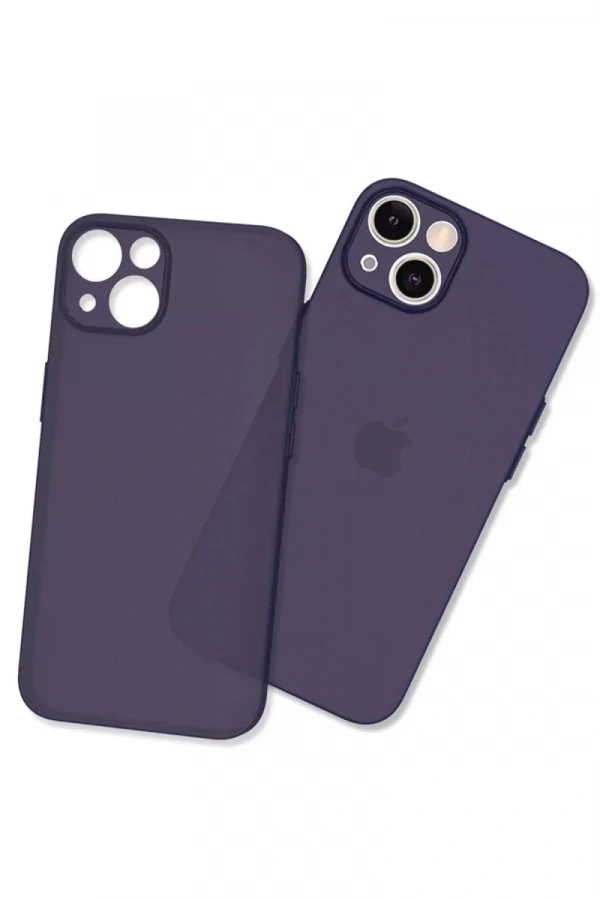 Apple iPhone 13 Mini Kılıf Puma Silikon - Koyu Mor