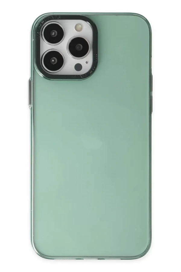 Apple iPhone 13 Pro Kılıf Anka PC Sert Metal Kapak - Yeşil