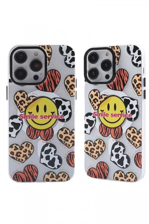 Apple iPhone 13 Pro Kılıf Apollo Magneticsafe Desenli Kapak - Apollo Şeffaf - 2