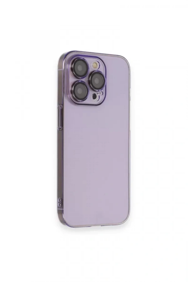 Apple iPhone 13 Pro Kılıf Armada Lensli Kapak - Lila