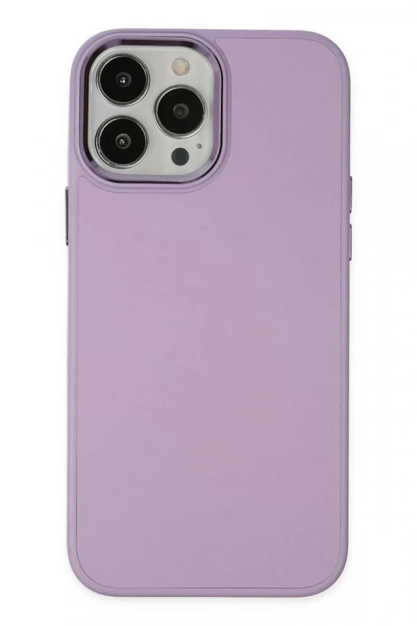 Apple iPhone 13 Pro Kılıf Asya Deri Silikon - Lila