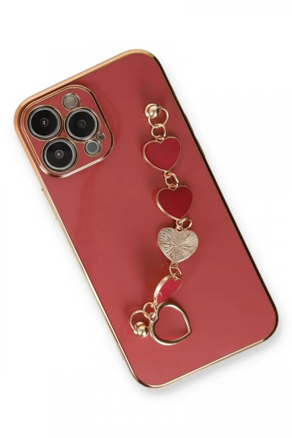 Apple iPhone 13 Pro Kılıf Esila Silikon - Kırmızı