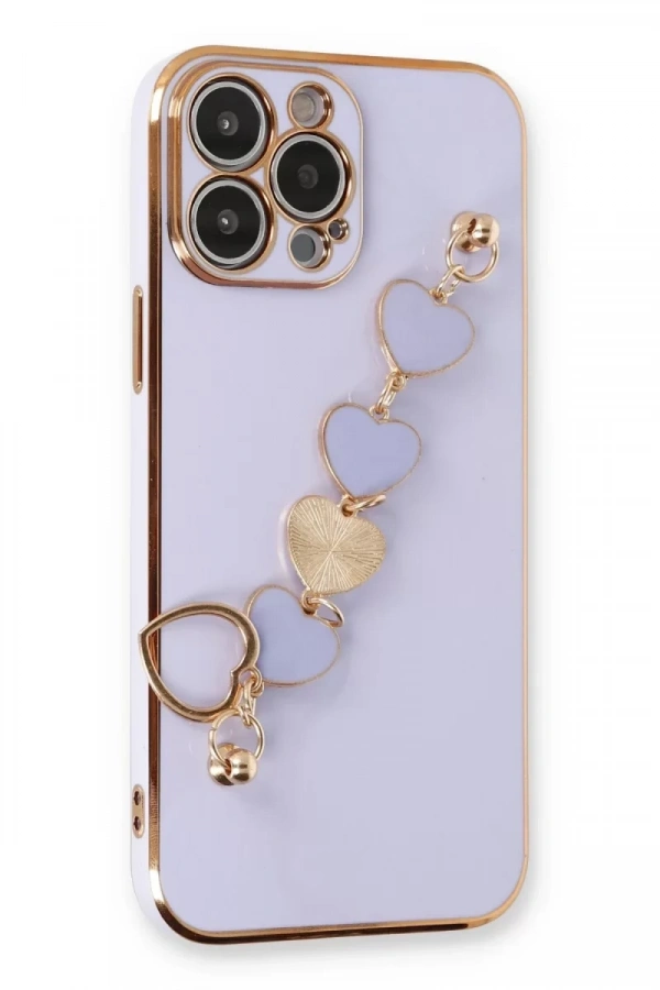 Apple iPhone 13 Pro Kılıf Esila Silikon - Lila