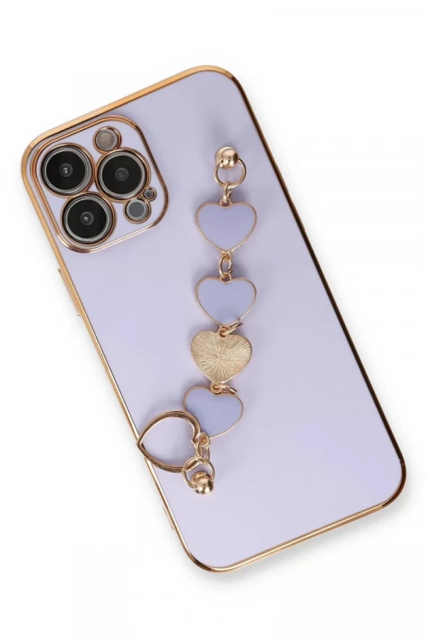 Apple iPhone 13 Pro Kılıf Esila Silikon - Lila
