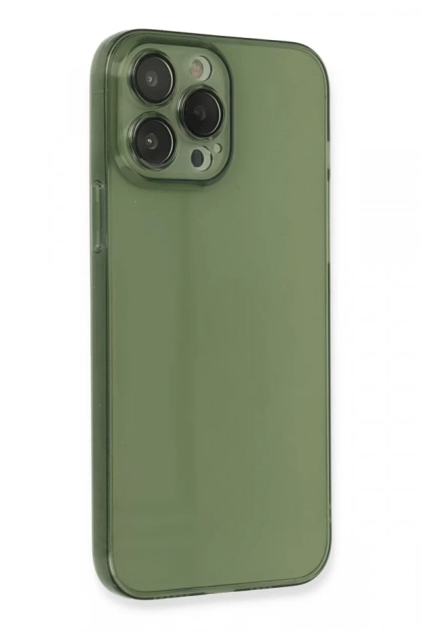 Apple iPhone 13 Pro Kılıf Fly Lens Silikon - Yeşil