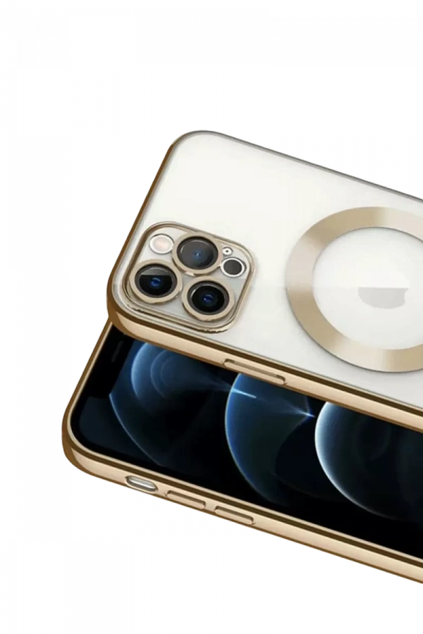 Apple iPhone 13 Pro Kılıf Kross Magneticsafe Kapak - Gold