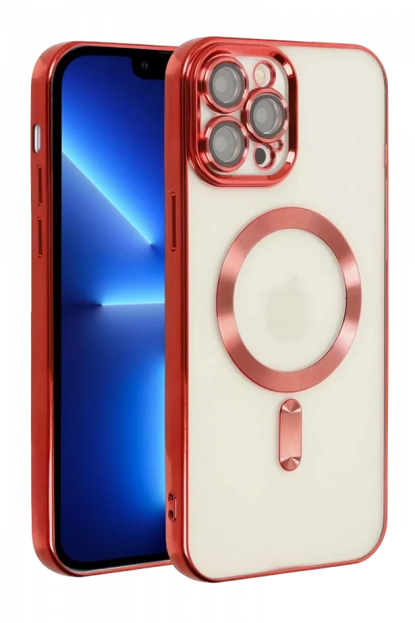Apple iPhone 13 Pro Kılıf Kross Magneticsafe Kapak - Kırmızı