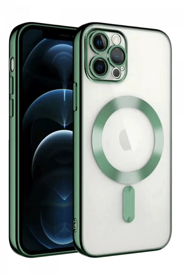 Apple iPhone 13 Pro Kılıf Kross Magneticsafe Kapak - Koyu Yeşil