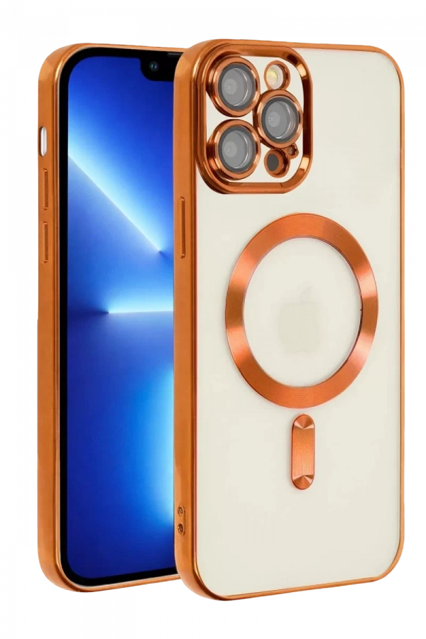 Apple iPhone 13 Pro Kılıf Kross Magneticsafe Kapak - Turuncu