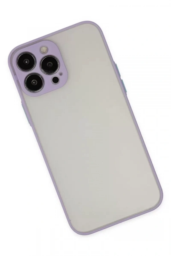 Apple iPhone 13 Pro Kılıf Montreal Silikon Kapak - Mor