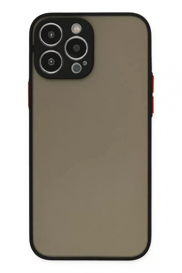 Apple iPhone 13 Pro Kılıf Montreal Silikon Kapak - Siyah