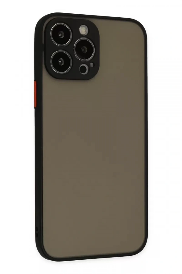 Apple iPhone 13 Pro Kılıf Montreal Silikon Kapak - Siyah